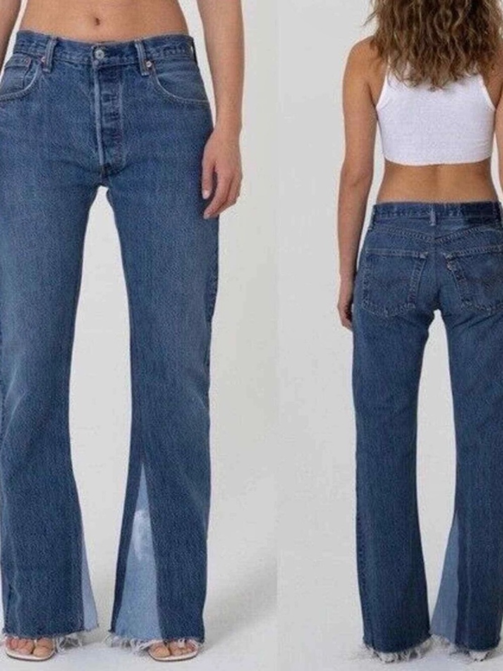 EB Denim Farrah low rise flare jeans